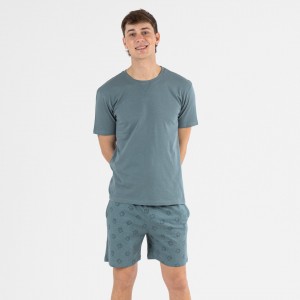 Pijama hombre corto Pineiro verde