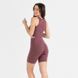 Conjunto deportivo culotte mujer berenjena Conjunto deportivo culotte mujer berenjena