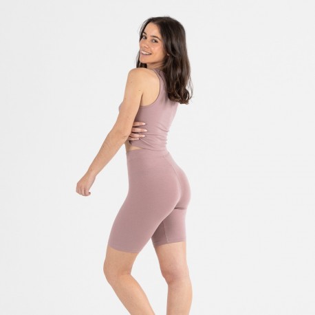 Conjunto deportivo culotte mujer malva