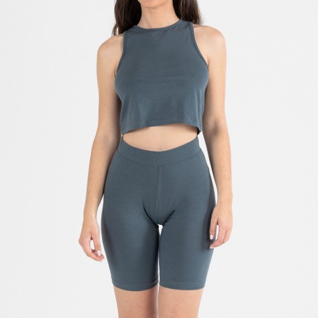 Conjunto deportivo culotte mujer verde azulado