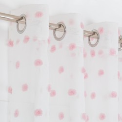 Cortina Pompom rosa cortinas-visillos-y-estores
