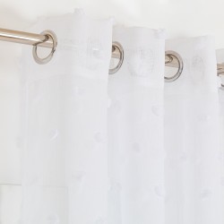 Cortina Pompom blanco cortinas-visillos-y-estores
