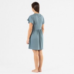 Camisón manga corta verde azulado Camisón manga corta verde azulado