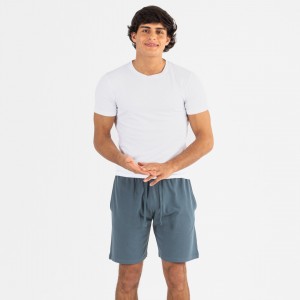 Conjunto deportivo corto hombre blanco - menta 2