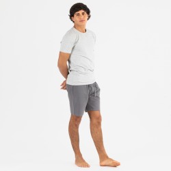 Conjunto deportivo corto hombre gris - marengo Conjunto deportivo corto hombre gris - marengo