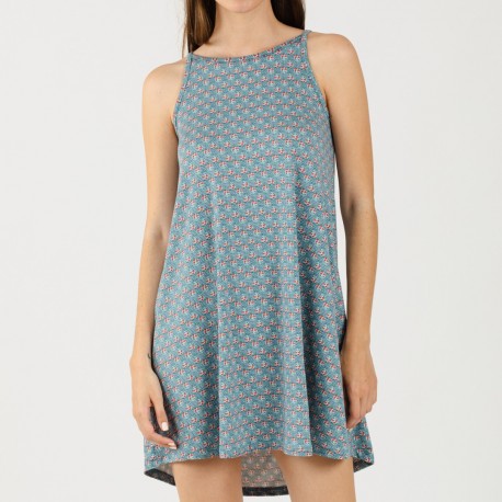 Vestido punto sedoso Hello indigo