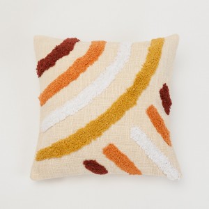 Cojín cuadrante algodón Lena 45x45 - funda + relleno