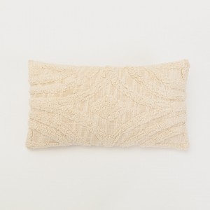 Cojín rectangular algodón 30x50 Aria natural - funda + relleno