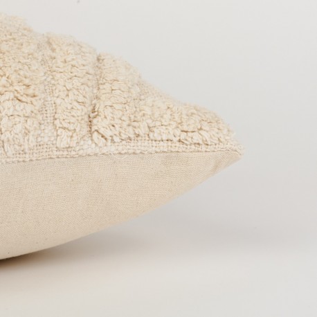 Cojín rectangular algodón 30x50 Aria natural - funda + relleno
