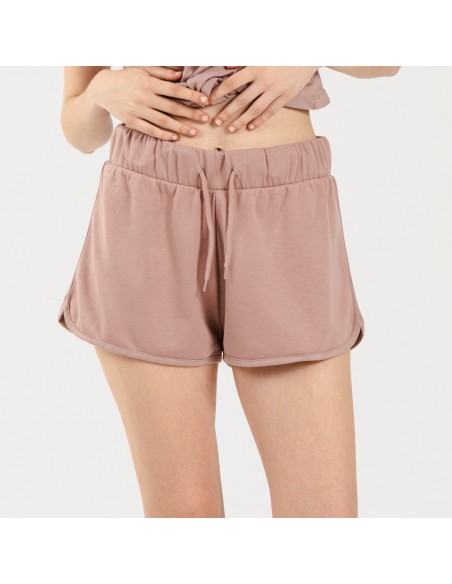 Conjunto deportivo short mujer malva Conjunto deportivo short mujer malva