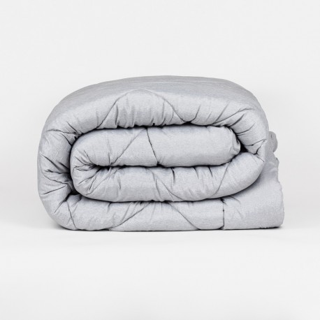 Edredón liso efecto desgastado