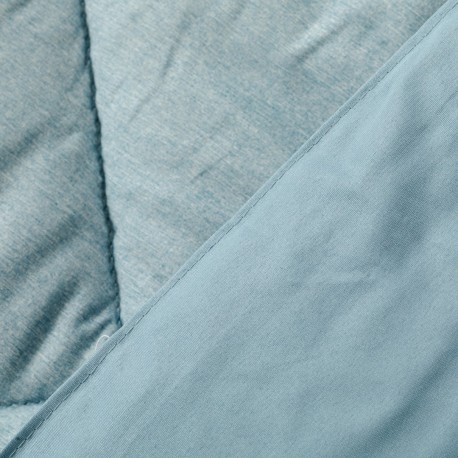 Edredón liso efecto desgastado