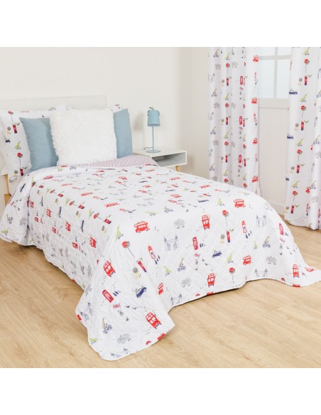 Colcha bouti York azul marino Colcha bouti York azul marino