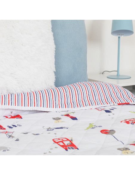 Colcha bouti York azul marino Colcha bouti York azul marino