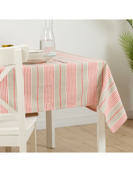 Mantel Rayas rojo
