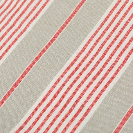 Mantel Rayas rojo