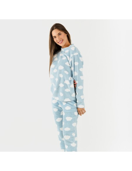 Pijama coral Nube celeste pijamas-mujer