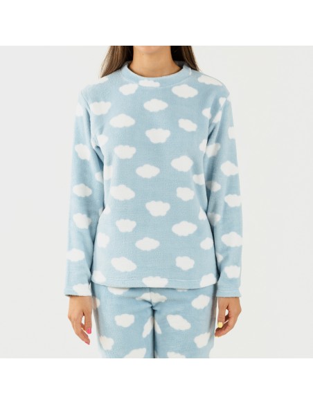 Pijama coral Nube celeste pijamas-mujer