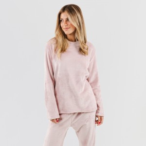 Pijama terciopelo rosa palo