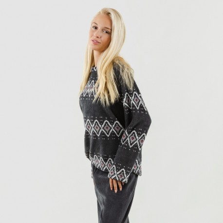 Pijama coral Andros gris