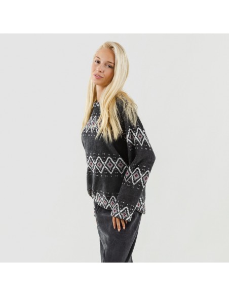 Pijama coral Andros gris Pijama coral Andros gris