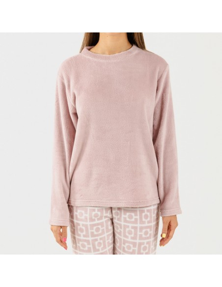 Pijama coral Taormina malva Pijama coral Taormina malva