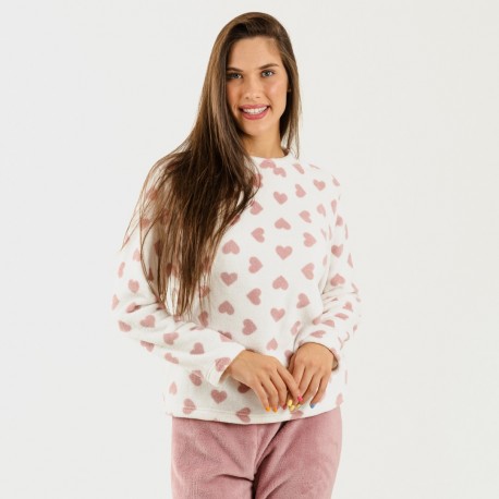 Pijama coral Praga malva rosa pijamas-mujer