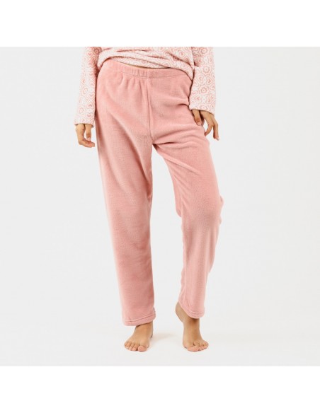 Pijama coral Capri malva rosa pijamas-mujer