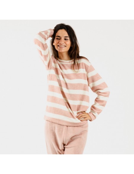 Pijama coral Fila rosa pijamas-mujer