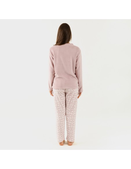 Pijama coral Taormina malva Pijama coral Taormina malva