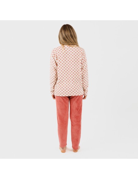 Pijama coral Penelope marsala Pijama coral Penelope marsala