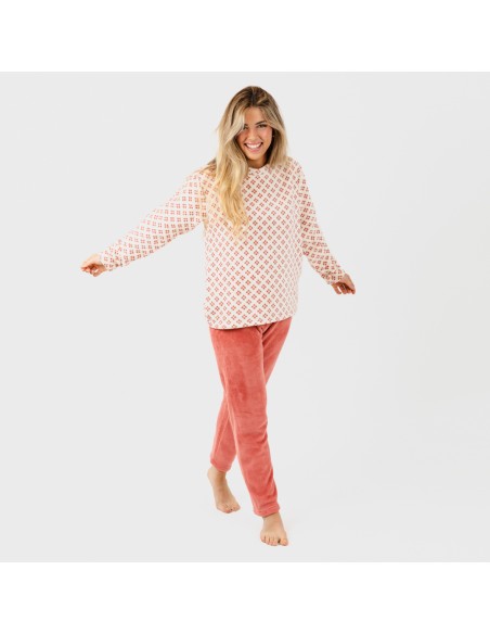 Pijama coral Penelope marsala Pijama coral Penelope marsala