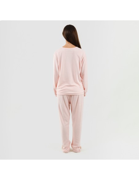 Pijama polar Midas rosa pijamas-mujer