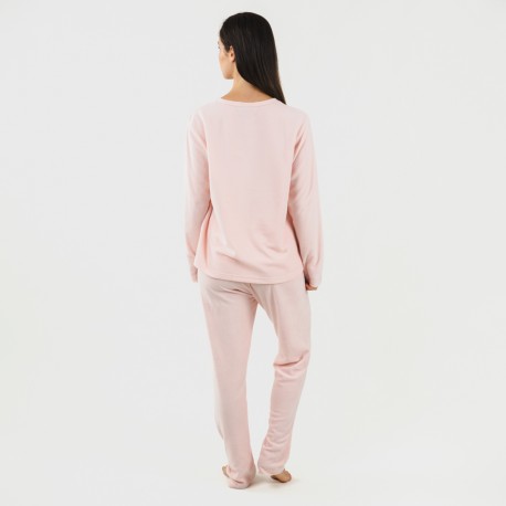 Pijama polar Praga rosa