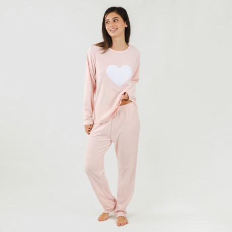 Pijama polar Praga rosa