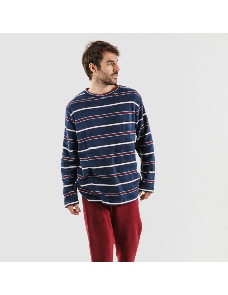 Pijama coral hombre Lucio burdeos Pijama coral hombre Lucio burdeos