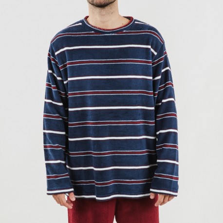 Pijama coral hombre Lucio burdeos