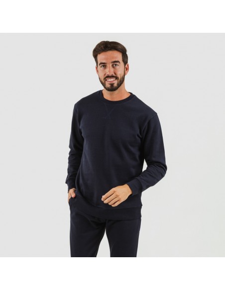 Conjunto deportivo largo algod n hombre azul marino Talla de Ropa M