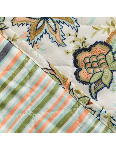 Colcha bouti Estefania verde caceria