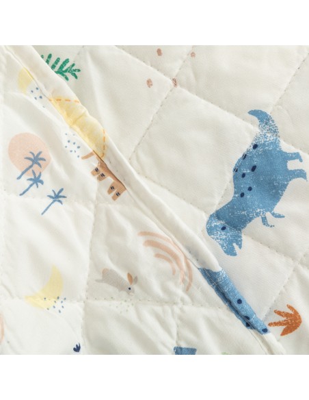 Colcha bouti Dinosaurus indigo Colcha bouti Dinosaurus indigo