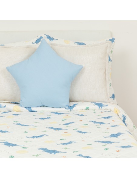 Colcha bouti Dinosaurus indigo Colcha bouti Dinosaurus indigo