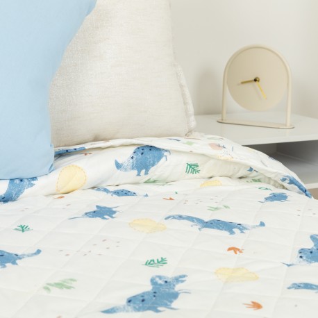 Colcha bouti Dinosaurus indigo