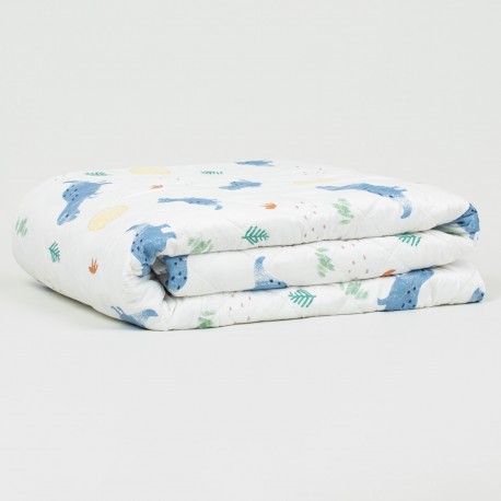 Colcha bouti Dinosaurus indigo