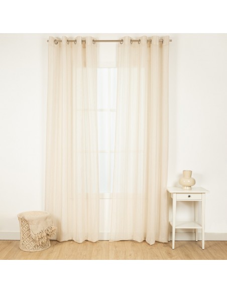 Cortina Ximena beige cortinas-semitranslucidas