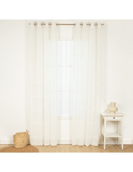 Cortina Raya Alameda Horizontal natural cortinas-semitranslucidas