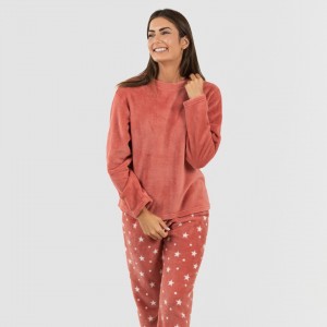 Pijama coral Cosmo marsala