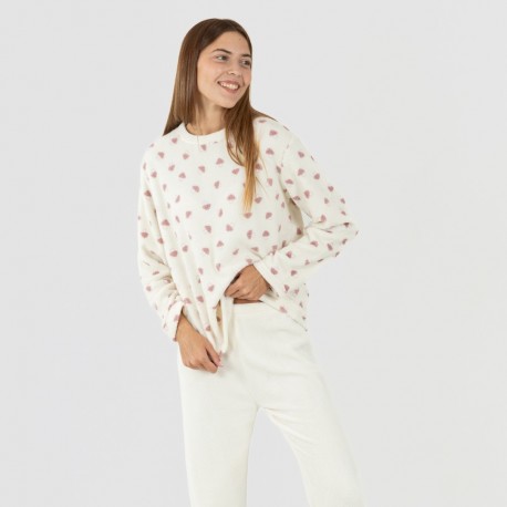 Pijama coral Ellen natural pijamas-mujer