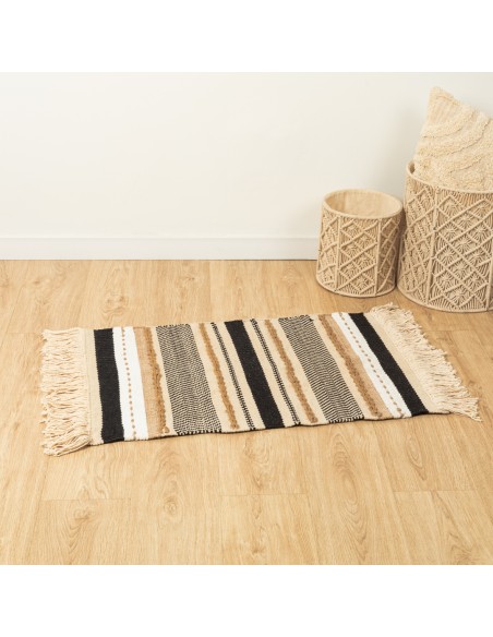 Alfombra algodón jute Holdem arena - negro Alfombra algodón jute Holdem arena - negro