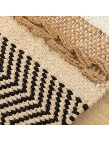 Alfombra algodón jute Holdem arena - negro Alfombra algodón jute Holdem arena - negro