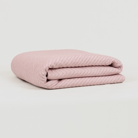 Colcha bouti lisa efecto desgastado